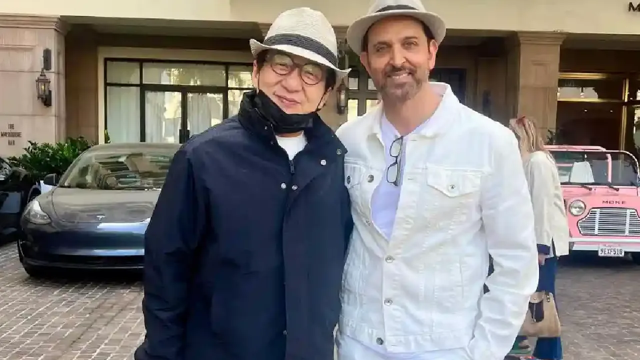கலிபோர்னியாவில் நடிகர் ஜாக்கி சானை சந்தித்த ஹிருத்திக் ரோஷன்!