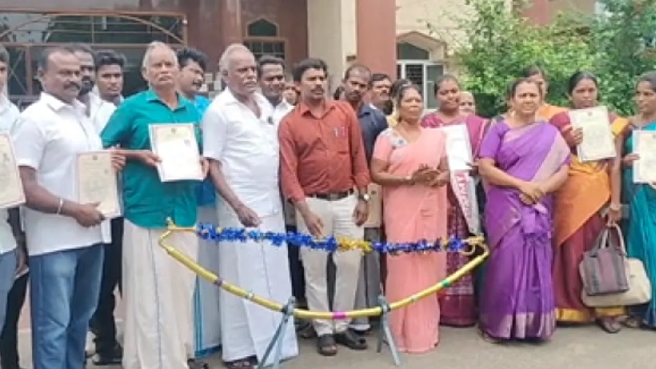 தூத்துக்குடி : கலைஞர்களுக்கு ஆட்சியர் சான்றிதழ் வழங்கி பாராட்டு!