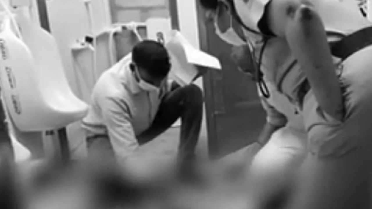 தனியார் தங்கும் விடுதி கழிவறையில் ரத்தக்கறை – போலீசார் விசாரணை!