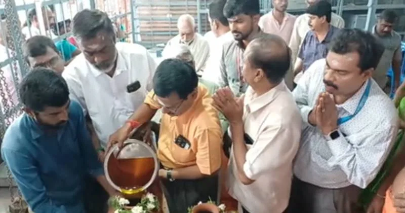 திருவண்ணாமலை தீபத் திருவிழா – நெய் காணிக்கை மையம் திறப்பு!