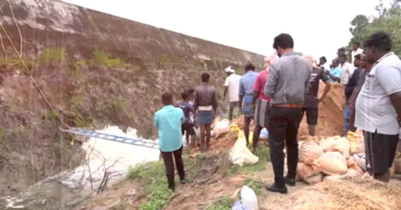 தாமிரபரணி – நம்பியாறு இணைப்புத் திட்ட தடுப்பணையில் விரிசல் – கிராமங்கள் நீரில்  மூழ்கும் அபாயம்!