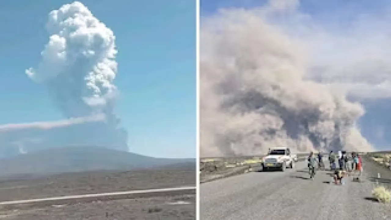 எத்தியோப்பிய : இந்தியாவை நோக்கி 120 கிலோ மீட்டர் வேகத்தில் நகர்ந்து வரும் ஹெய்லி குப்பி எரிமலை சாம்பல்!