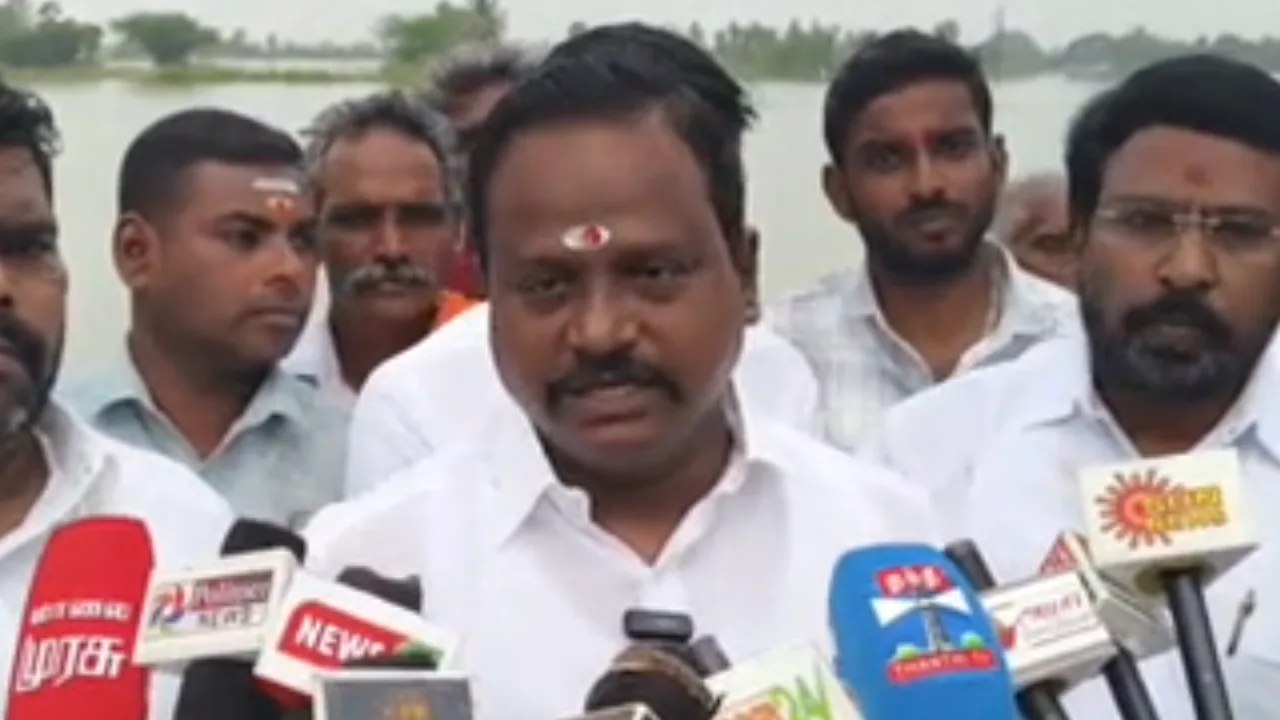 பாதிக்கப்பட்ட பயிர்களுக்கு ஏக்கருக்கு ரூ. 30 ஆயிரம் இழப்பீடு வழங்க வேண்டும் -முருகானந்தம், பாஜக மாநில பொதுச் செயலாளர்