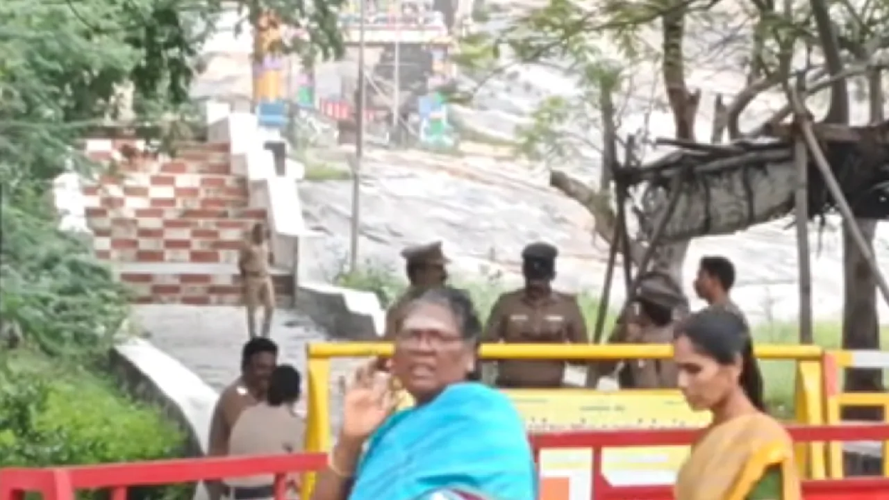 திருப்பரங்குன்றத்தில் 144 தடை உத்தரவு : மலைமீது ஏறிச் சாமி தரிசனம் செய்யப் பொதுமக்களுக்கு அனுமதி மறுப்பு!