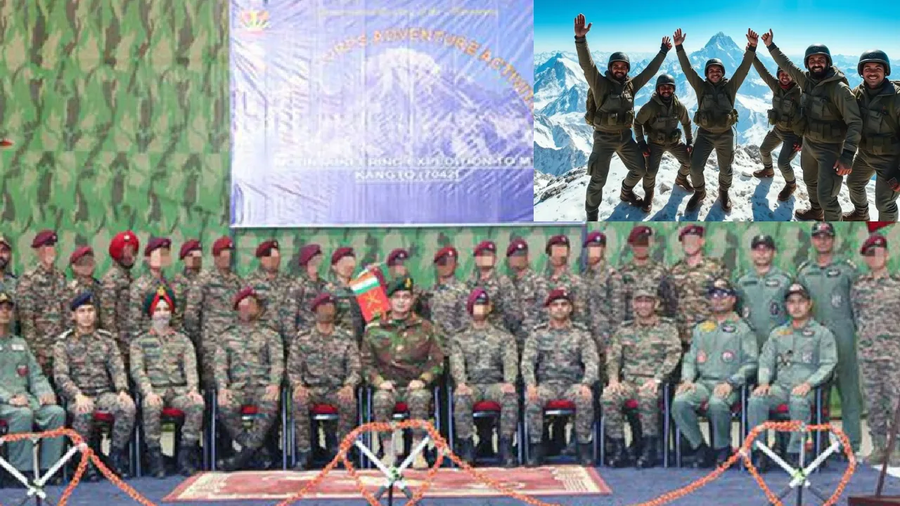 காங்டோ மலையில் பறக்கும் மூவர்ணக்கொடி : மலையேற்றத்திலும் சாதனை படைத்த ராணுவ வீரர்கள்!
