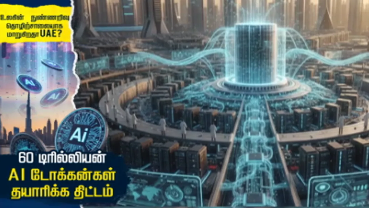 உலகின் நுண்ணறிவு தொழிற்சாலையாக மாறுகிறதா UAE? : 60 டிரில்லியன்  AI டோக்கன்கள்  தயாரிக்க திட்டம்!