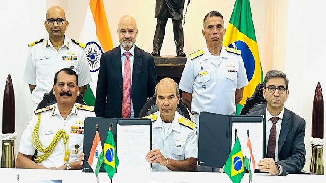 நீர்மூழ்கிக் கப்பல் பராமரிப்பு தொடர்பாக இந்தியா, பிரேசில் இடையே ஒப்பந்தம்!