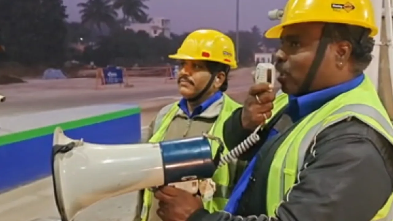 வேலூர் : பனிப்பொழிவு குறித்து ஒலிபெருக்கி மூலம் எச்சரிக்கை!