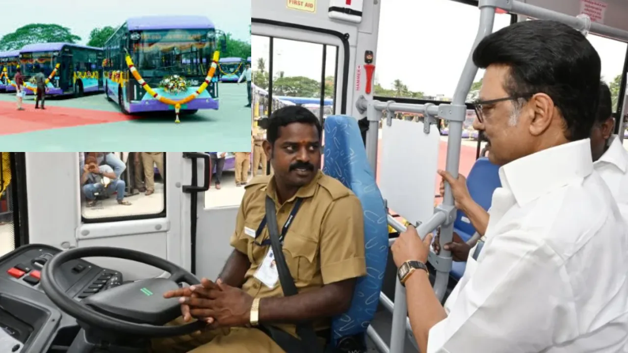 600 மின்சாரப் பேருந்துகள் பொதுமக்களின் பயன்பாட்டிற்கு  கொண்டுவரப்படும் –  முதலமைச்சர் மு.க.ஸ்டாலின்