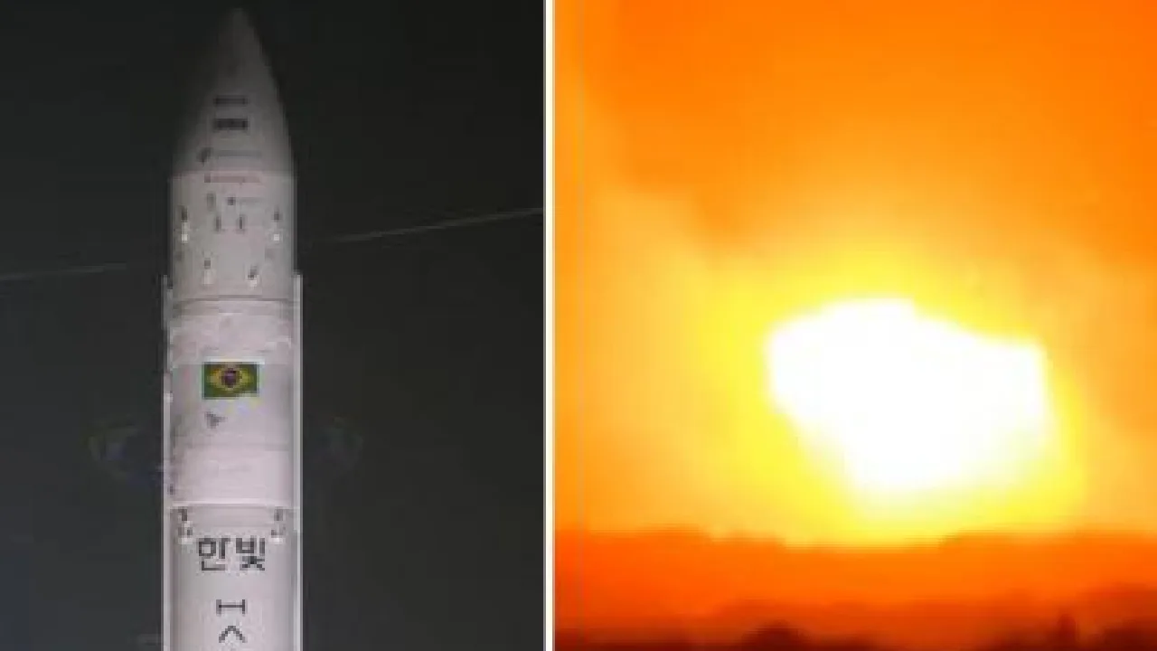 பிரேசில் : ஏவப்பட்ட 1 நிமிடத்தில் வெடித்து சிதறிய தென்கொரிய ராக்கெட்!