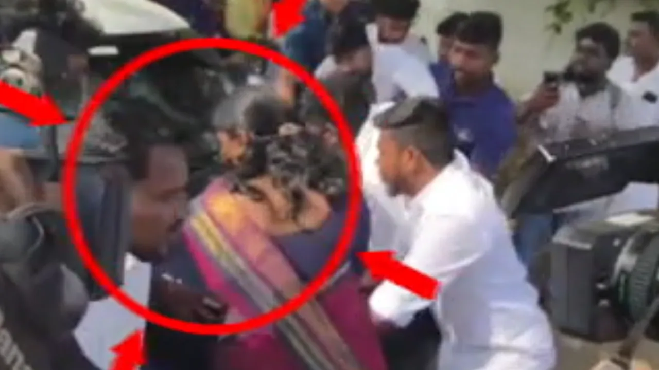 தவெக தலைவர் விஜய்யின் காரை வழிமறித்த பெண் நிர்வாகி!