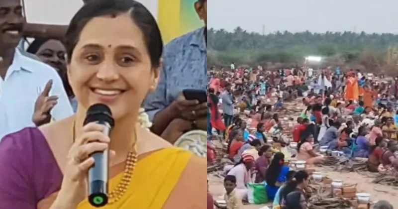 பொங்கல் விழாவில் பாடல் பாடி அசத்திய நடிகை தேவயானி!