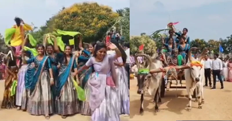 தனியார் பள்ளியில் களைகட்டிய பொங்கல் விழா!