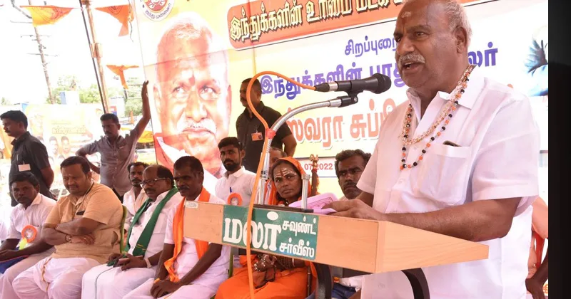 “இந்து அறநிலையத்துறையை வன்மையாக கண்டிக்கிறோம்” –  காடேஸ்வரா சுப்பிரமணியம்