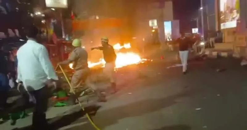 பாஜக பொதுக்கூட்டத்தில் திரிணாமுல் காங்கிரஸ் தொண்டர்கள் அராஜகம்!