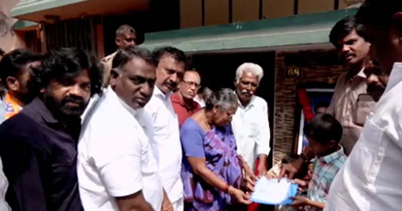 பூர்ண சந்திரனின் குடும்பத்திற்கு பாஜக அயலக பிரிவு சார்பில் நிதியுதவி!