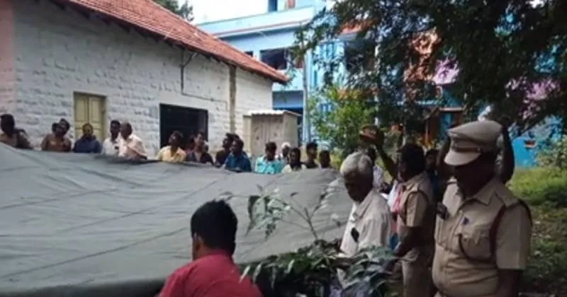 திண்டுக்கல் அருகே காவல் நிலையம் மீது ஏறி தற்கொலைக்கு முயன்ற வடமாநில இளைஞர் – பத்திரமாக மீட்பு!