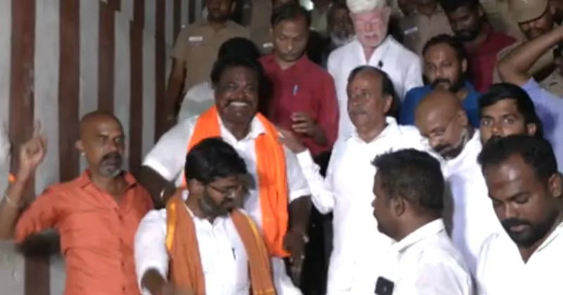 திருப்பரங்குன்றம் கல்லத்தி மரத்தை பார்வையிட சென்ற ஹெச்.ராஜா – பொதுமக்கள் போராட்டம்!