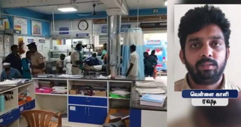 பெரம்பலூர் அருகே ரவுடியை கொலை செய்ய முயற்சி – காவல்துறை வாகனம் மீது நாட்டு வெடிகுண்டு வீச்சு!