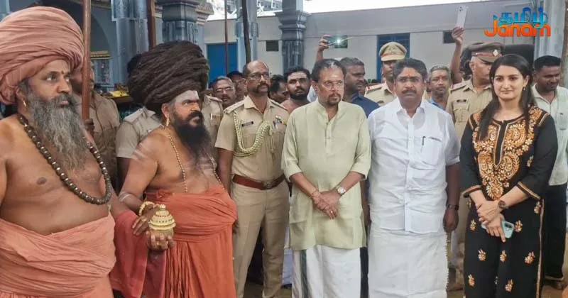 திருநள்ளாறு சனீஸ்வர பகவான் ஆலயத்தில் சப்த நதிகள் ஆராதனை ஆரத்தி விழா – தருமபுர ஆதீனம், துணைநிலை ஆளுநர் பங்கேற்பு