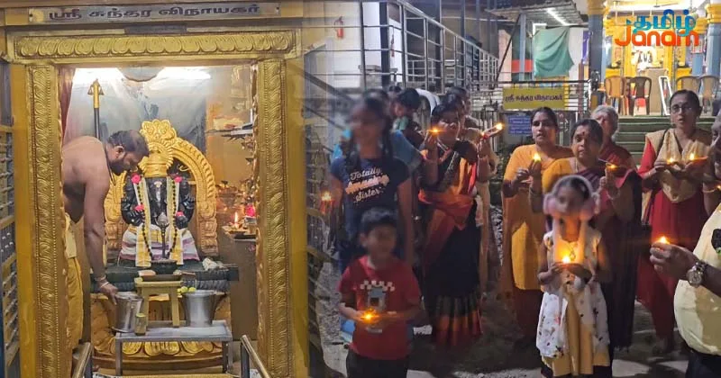 விநாயகர் கோயிலை அகற்ற எதிர்ப்பு – கையில் தீபம் ஏந்தி போராட்டம்!