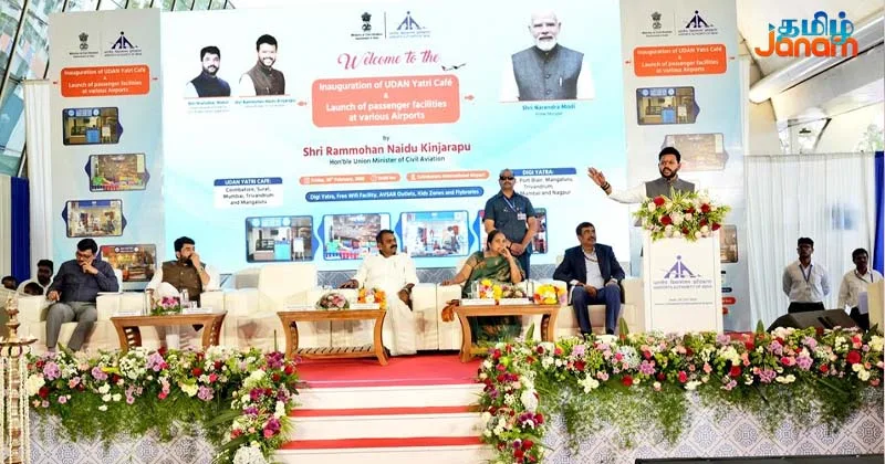 11 ஆண்டுகளில் விமான நிலையங்களின் எண்ணிக்கை 74-ல் இருந்து 160 ஆக உயர்வு -ராம் மோகன் நாயுடு