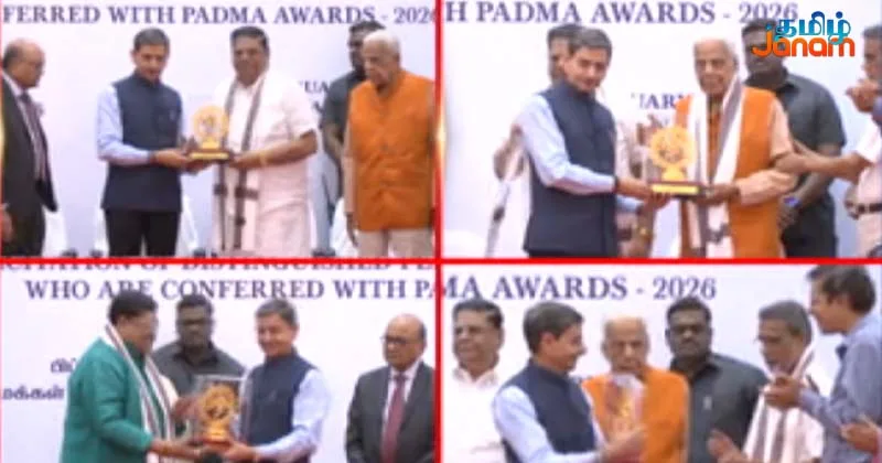 பத்ம விருது பெற்றவர்களை பாராட்டி வாழ்த்திய ஆளுநர் ஆர்.என்.ரவி!