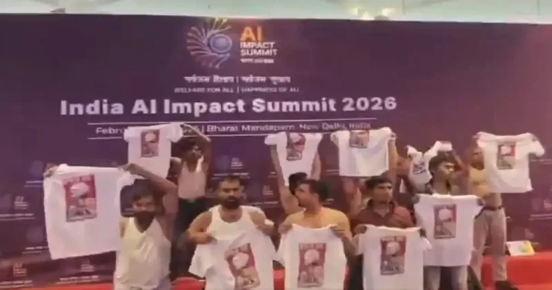 AI சர்வதேச மாநாட்டில் காங்கிரசார் அரைநிர்வாணப் போராட்டம்  கவனித்து அனுப்பிய பொதுமக்கள்!