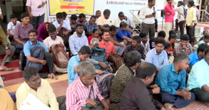 9 அம்ச கோரிக்கைகளை வலியுறுத்தி சென்னையில் பார்வை மாற்றுத்திறனாளிகள் போராட்டம்!