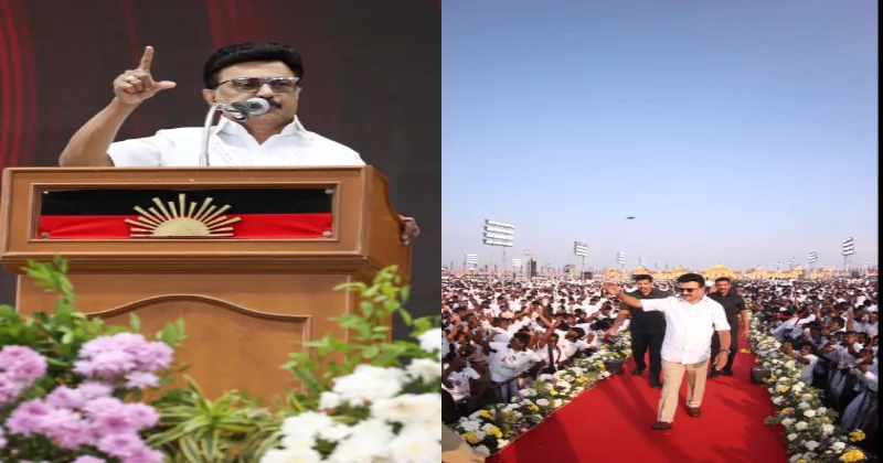 திமுக, என்.டி.ஏ கூட்டணிக்கு இடையே நடைபெறும் தேர்தல் – திமுக தலைவர் ஸ்டாலின் பேச்சு!