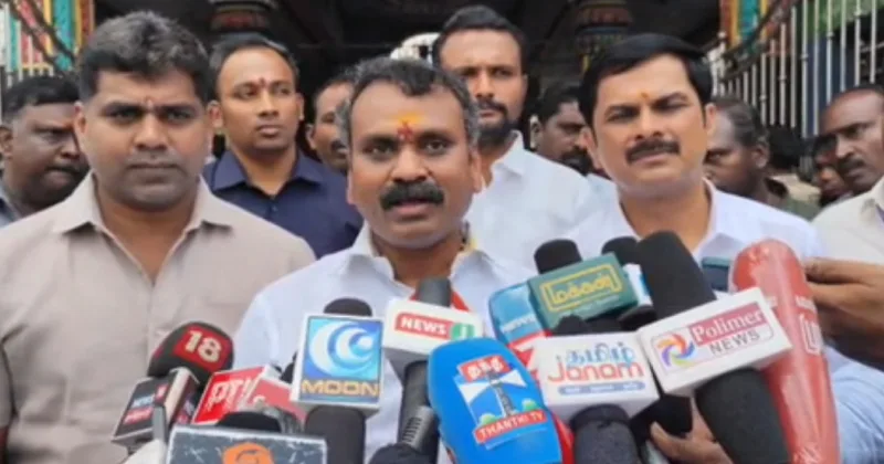 திமுக என்னும் அரக்கனிடம் சிக்கி சீரழியும் தமிழக மக்கள் விடுதலை பெற வேண்டும் – எல்.முருகன்