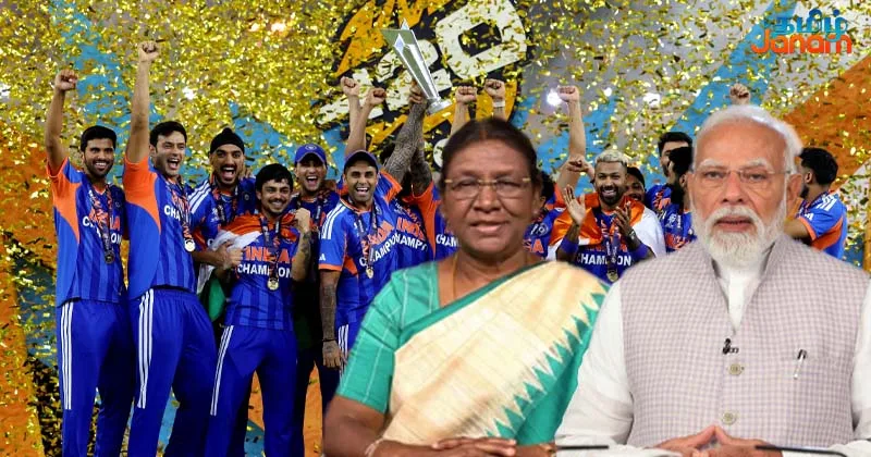 டி-20 உலகக்கோப்பையை வென்ற இந்திய அணிக்கு தலைவர்கள் வாழ்த்து!