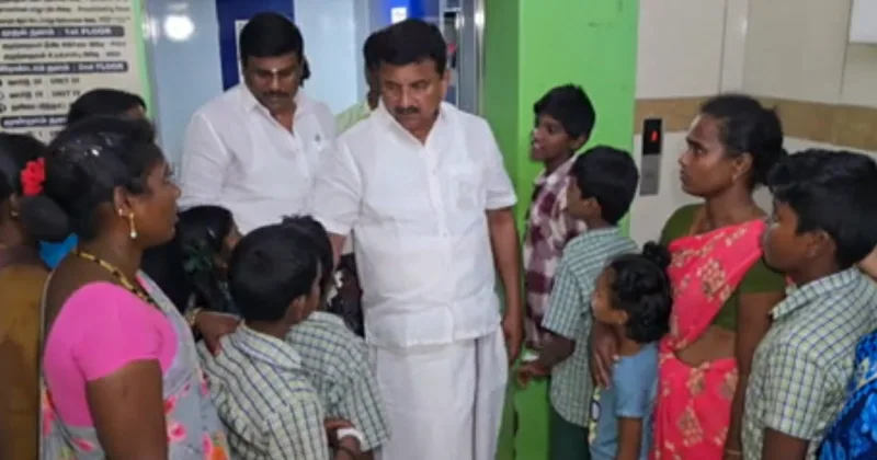 உடல்நலக்குறைவு ஏற்பட்ட மாணவர்கள தாமதமாக மருத்துவமனையில் அனுமதிக்கப்பட்டது ஏன்? –  கோவை கவுண்டம்பாளையம் எம்எல்ஏ கேள்வி!