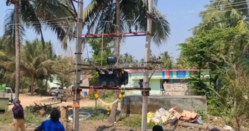 சேலம் பள்ளக்காடு கிராமத்தில் மின்மாற்றி அமைத்து மின்சாரம் விநியோகம்!