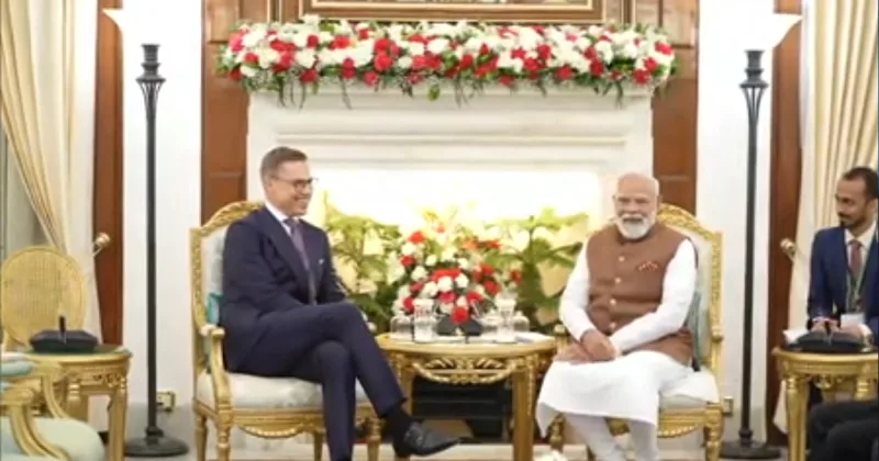 பிரதமர் மோடியுடன் பின்லாந்து அதிபர் அலெக்ஸாண்டர் ஸ்டப் சந்திப்பு!