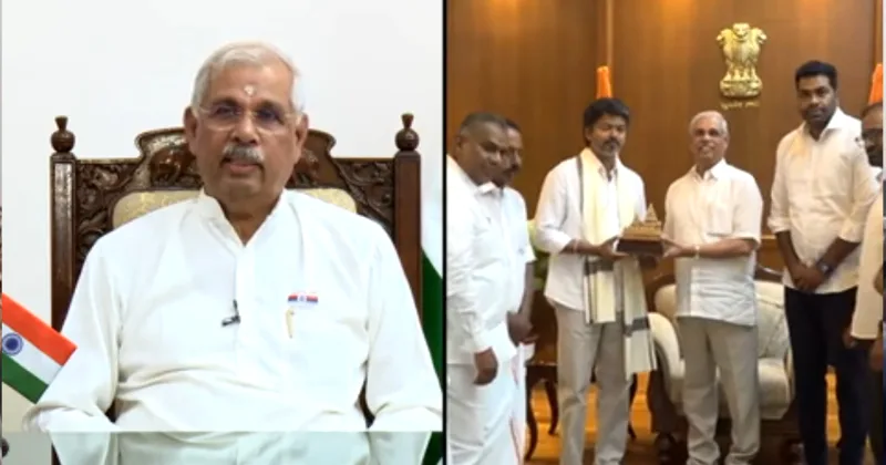 கூட்டணி அமைக்காமல் வெளியில் இருந்து ஆதரவை பெற்றும் விஜய் பெரும்பான்மையை நிரூபிக்கலாம் – தமிழக ஆளுநர் விளக்கம்!